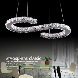 S Model LED Pendant Lights Modern Crystal Lamps Lighting Luxurious Ceiling Light Fixtures