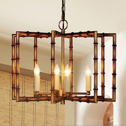 American Country Simple Antique Copper Iron Chandelier Chandelier Creative Restaurant