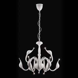 Max 10W Modern/Contemporary Candle Style Electroplated Metal Chandeliers Living Room / Bedroom / Dining Room