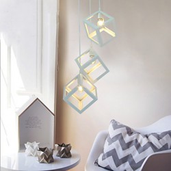 MAX 40W Retro Mini Style Painting Metal Pendant Lights Living Room / Bedroom / Dining Room / Study Room/Office / Game Room / Hallway