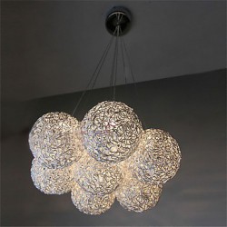 Max 20W Modern/Contemporary Mini Style Electroplated Metal Pendant Lights Living Room / Bedroom / Dining Room