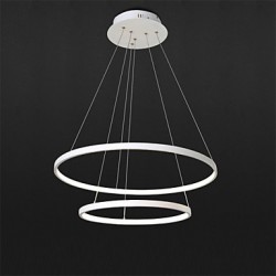 48W Pendant Light Modern Design/High Quality LED Two Ring/Fit for Showroom,Living Room, Dining Room,Study Room/Office