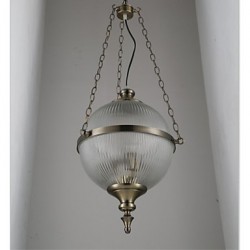 Iron Bronze Chandelier Lamp Glass