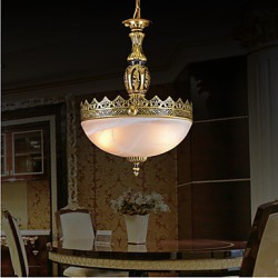 Traditional/Classic / Vintage / Retro Bronze Metal Pendant Lights Living Room / Bedroom / Dining Room / Study Room/Office / Hallway