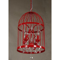 Vintage Clothing Store Iron Cage Staircase Lamp Chandelier Crystal B