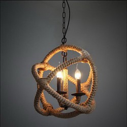 Pendant Lights , Traditional/Classic/Rustic/Lodge/Vintage/Retro/Country Living Room/Bedroom/Dining Room/Study Room/Office/Hallway Metal