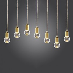 Max 3W Modern/Contemporary / Vintage LED / Mini Style Gold Metal Pendant LightsLiving Room / Bedroom / Dining Room / Study Room/Office /