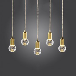 Max 3W Modern/Contemporary / Vintage LED / Mini Style Gold Metal Pendant LightsLiving Room / Bedroom / Dining Room / Study Room/Office /