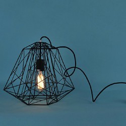 Max 60W Vintage / Retro Bulb Included Painting Metal Pendant Lights Living Room / Bedroom / Dining Room / Entry / Hallway / Garage