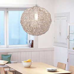 Max 60W Modern/Contemporary / Globe Mini Style Chrome Pendant Lights Living Room / Bedroom / Dining Room