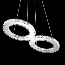 8 Shape LED Crystal Ceiling Pendant Light Chandeliers Lighting Fixtures with 38W CE FCC ROHS