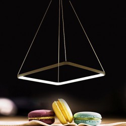 Modern Design/30W LED Pendant Light Squareness/Fit for Showroom,Living Room, Dining Room,office, Game Room, Kids Room