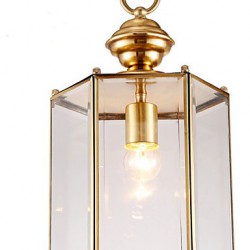 American Country Small Pendant all Copper Single Glass D