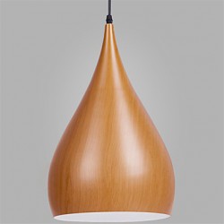 New Retro pendant lights Wood Grain Metal Dining Room, Living Room, Cafe , Kitchen , Kids Room pendant lamps