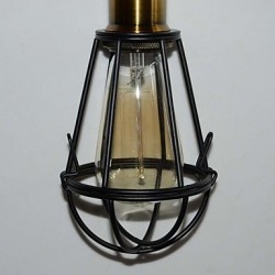 New LOFT Lamp Vintage Pendant Light Edison Light Balck Iron Metal Cage Lampshade Warehouse Style Lighting Light Fixture