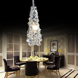 Tradition Classic Transparent glass 1 Light Chandelier