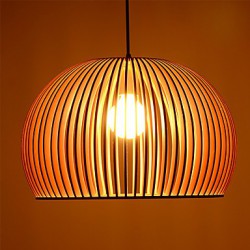 Design Style Circular Feature L 220V E27 Pendant Light 1 Light Wooden