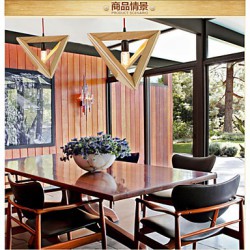 Modern Wooden Dining Room Pendant Lights, Simple Kitchen Pendant Lamps Bar Cafe Hallway Balcony Pendant Lamp