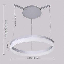 25 W Modern/Contemporary LED Others Metal Pendant Lights Living Room / Bedroom / Dining Room / Study Room/Office / Kids Room / Hallway