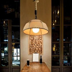 A Brief Vogue Restaurant Corridor Lights Semicircle Hemp Rope Chandelier