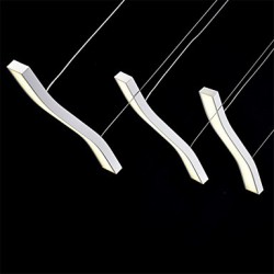 Wavy Design 45W LED Fashion Simple Acrylic Pendant Lights Living Room / Bedroom / Dining Room / Study Room/Office