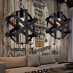 New Vintage Style Industrial Round pendant lights balcony Loft Entry Bedroom Home Furnishing decorative Chandelier