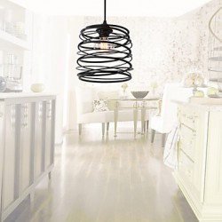 40w Rustic/Lodge / Retro / Country Mini Style Painting Metal Pendant Lights Dining Room / Study Room/Office / Game Room / Garage