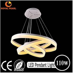 Hot Sale White Color Acrylic Modern Led Hanging Light 130W