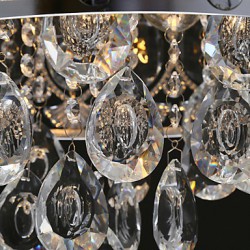 Elegant Modern Transparent Crystal Chandelier with 4 Lights