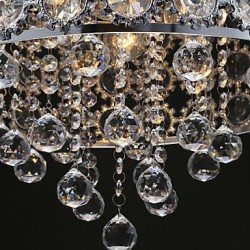 4 Lights-Sunflower K9 Transparent Crystal Chandelier