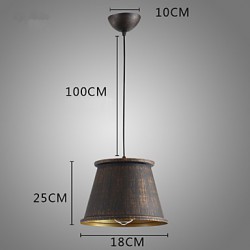 Max 60W Retro Designers Metal Pendant Lights Living Room / Bedroom / Dining Room / Kitchen / Study Room/Office