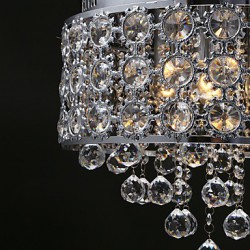 4 Lights-Sunflower K9 Transparent Crystal Chandelier