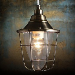 Retro Mini Style Electroplated Metal Pendant LightsLiving Room / Bedroom / Dining Room / Study Room/Office / Entry