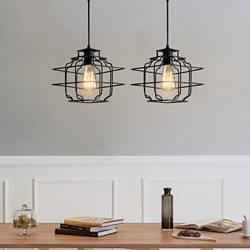 Max 60W Retro Designers Metal Pendant Lights Bedroom / Dining Room / Kitchen / Study Room/Office / Hallway