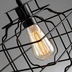 Max 60W Retro Designers Metal Pendant Lights Bedroom / Dining Room / Kitchen / Study Room/Office / Hallway