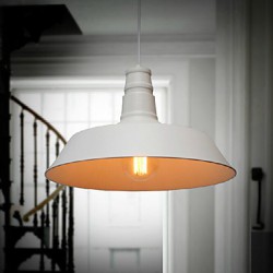 26CM Max 60W Retro Designers Metal Pendant Lights Living Room / Bedroom / Dining Room / Kitchen