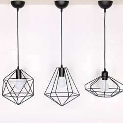 Max 60W Country Designers Metal Pendant Lights Living Room / Bedroom / Dining Room / Kitchen / Study Room/Office