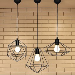 Max 60W Country Designers Metal Pendant Lights Living Room / Bedroom / Dining Room / Kitchen / Study Room/Office