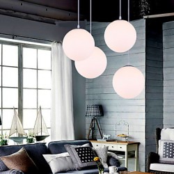 1 Lights 20CM Max 60W Modern/Contemporary Glass Pendant Lights Living Room / Dining Room / Kitchen