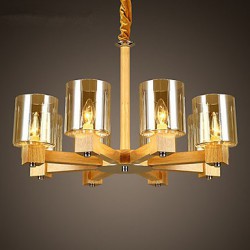 Pendant Lights LED Country Living Room / Bedroom / Dining Room / Study Room/Office / Kids Room / Game Room Wood/Bamboo