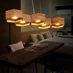 Pendant Lights LED Country Living Room / Bedroom / Dining Room / Study Room/Office / Kids Room / Game Room Wood/Bamboo