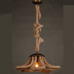 American Pastoral Village Restaurant Hall Coffee Rope lamp Retro