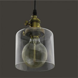 Max 60W Glass Brass Retro Vintage Industrial ART Cafe Dining Room Study Room/Office Garage Kitchen Pendant Light