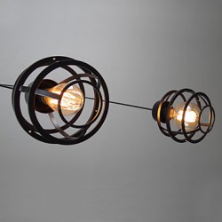 Max 60W Retro Designers Metal Pendant Lights Living Room / Bedroom / Dining Room / Kitchen / Study Room/Office