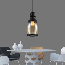 New Max 60W Retro Lighting Loft Bar Restaurant Lights Personality Living Room Clothing Store Glass Pendant Light