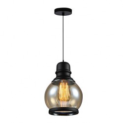 New Max 60W Retro Lighting Loft Bar Restaurant Lights Personality Living Room Clothing Store Glass Pendant Light