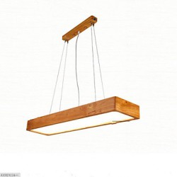 Simple High-end Solid Wood LED Office Dining Room Balcony Pendant