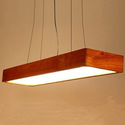 Simple High-end Solid Wood LED Office Dining Room Balcony Pendant