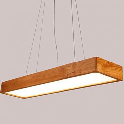 Simple High-end Solid Wood LED Office Dining Room Balcony Pendant