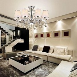 40w Modern/Contemporary Crystal Chrome Metal Chandeliers Bedroom / Dining Room / Study Room/Office / Hallway